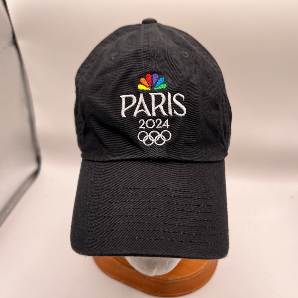 Nike Paris 2024 Olympics NBC Peacock Adjustable Hat Black Heritage 86 Cap